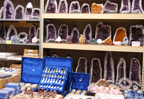 Image of shelves in the Rock Warehouse